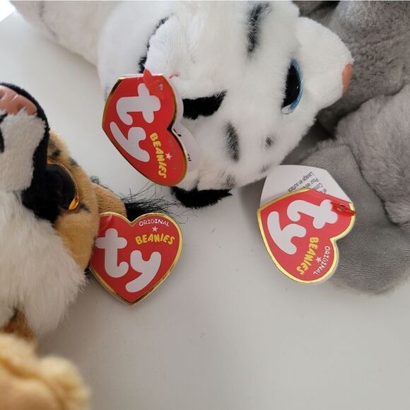 Ty Cat Tiger Elephant Original Beanies Stuffed Animal Plush Toys #402 - Picture 16 of 16